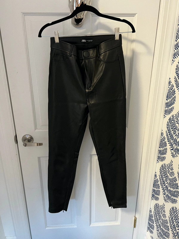 Zara leather pants 1