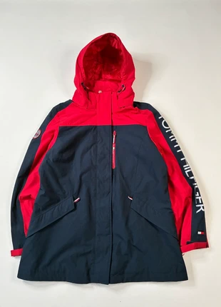 Imperméable Tommy Hilfiger 3 in 1 all weather jacket bleu marine et rouge, marca: Tommy Hilfiger, estado: Bom, tamanho: L / 40 / 12, €25.00, €26.95 inclui Proteção do Comprador Pro