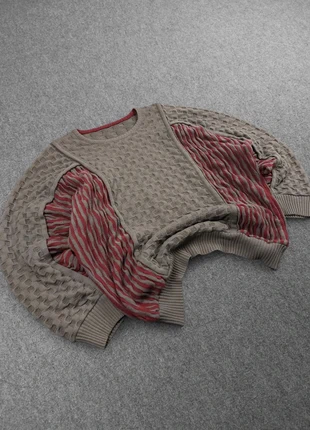 Pull Vintage 80s Boxy Fit Oversize Marron / Bordeau à Motifs Imprimé "Coogi Style" 50% Laine (XL), brand: Vintage Dressing, condition: Good, size: XL, €24.00, €25.90 includes Buyer Protection Pro