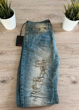 Jeans Uomo A-round Taglia 42 👖 Stile Destroyed con Toppe | Effetto Vintage, marque: Uomo, état: Neuf avec étiquette, taille: S, 5,99 €, 6,99 € Protection acheteurs incluse
