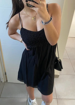 robe bohème noire , staat: Heel goed, maat: S / 36 / 8, € 8,00, € 9,10 inclusief Kopersbescherming