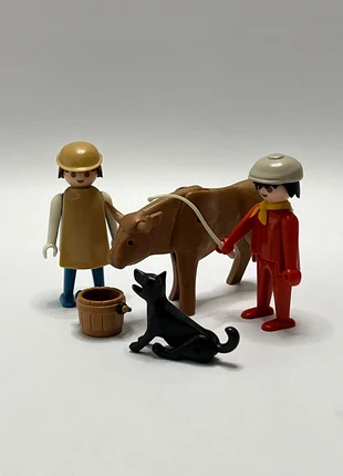Playmobil vintage koe met boer 3487 (98), merk: Playmobil, staat: Heel goed, maat: Universeel, € 5,99, € 6,99 inclusief Kopersbescherming Pro