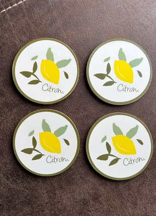 Lot de dessous de verres citron Atmosphère, brand: Atmosphere, condition: New without tags, €5.00, €5.95 includes Buyer Protection