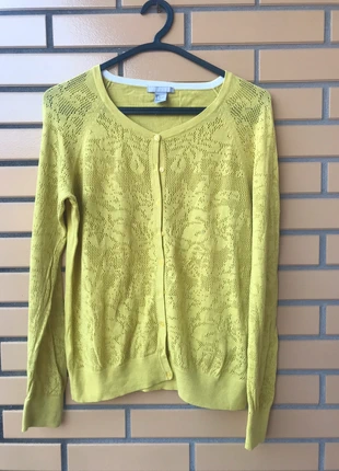 Casaco de algodão e modal amarelo da H&M, brand: H&M, condizioni: Ottime, taglia: L / IT 44 / EU 40, €4.00, €4.90 include la Protezione acquisti