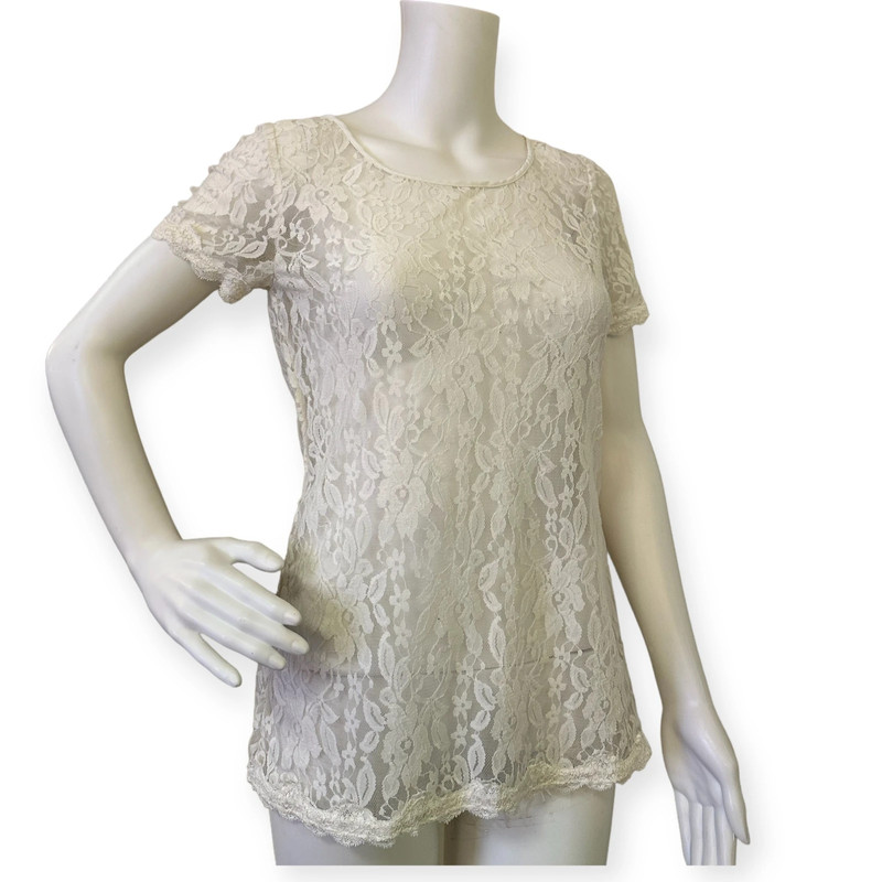 Ivory Lace Top 1