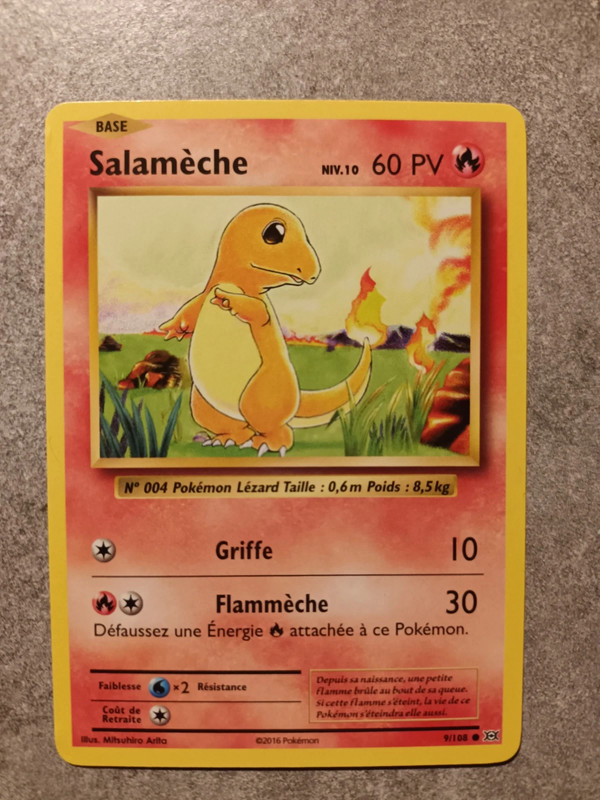 Carte Pokémon - Salamèche 9/108