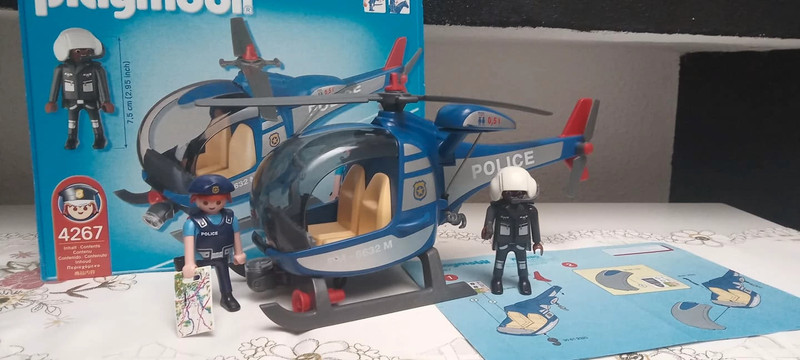 hélicoptère de police playmobil 4267