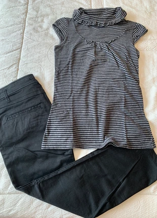 Esemble Blusa punto fino Stradivarius + pantalón tobillero Mango, marque: Stradivarius, état: Neuf sans étiquette, taille: S / 36 / 8, 12,00 €, 13,30 € Protection acheteurs incluse