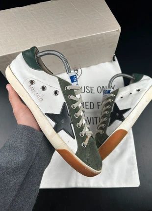 Golden Goose Superstar blanche étoile verte foncée taille 41 old money, brand: Golden Goose, condition: Very good, size: 41, €99.00, €104.65 includes Buyer Protection