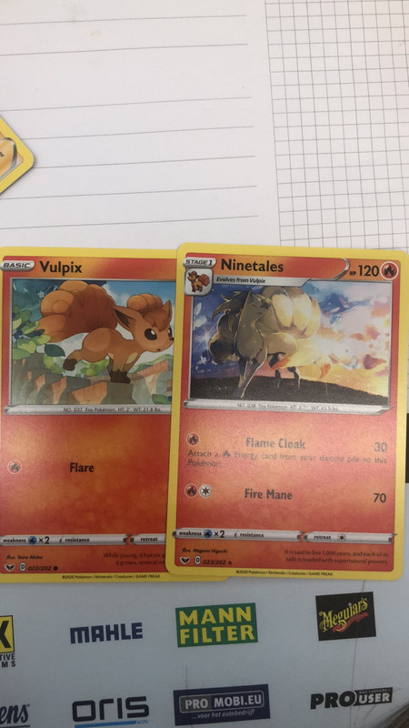 Pokemon cards Vulpix and Ninetales Vinted