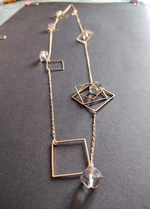 Gold Tone and Resin Bead Long Necklace, condition: Very good, £3.00, £3.85 includes Buyer Protection