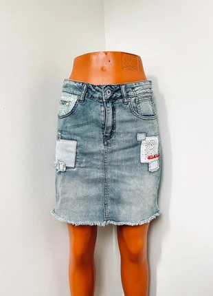 🤍Superbe Jupe en Jean Patchwork Taille XS - Neuf sans étiquette🤍, marca: Boutique Bohéme, estado: Nuevo sin etiquetas, tamaño: XS / 34 / 6, 8,90 €, 10,05 € Protección al comprador incluida