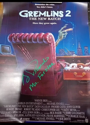 Gremlins 2 signed poster, condition: New without tags, €50.00, €53.20 includes Buyer Protection