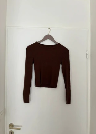 Haut manches longues Stradivarius Femme Taille S Marron Chocolat - Très Bon État, marca: Stradivarius, estado: Nuevo sin etiquetas, tamaño: S / 36 / 8, 8,00 €, 9,10 € Protección al comprador incluida