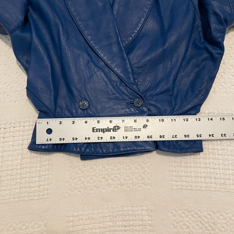 xeilanoza blue leather biker moto glam peplum coat jacket C2 7055 5