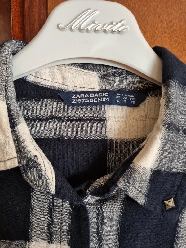 Camisa Xadrez- Azul Marinho & Branca