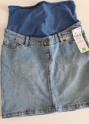Jupe de grossesse en jean bleu – Taille 36 – Kiabi, marke: Kiabi, zustand: Neu, mit Etikett, größe: S / 36 / 8, 7,00 €, 8,05 € inklusive Vinted-Käuferschutz