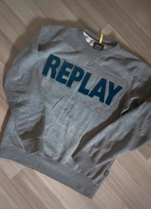 Pullover Replay M grau mit Schriftzug, brand: Replay, condizioni: Buone, taglia: M, €28.00, €30.10 include la Protezione acquisti
