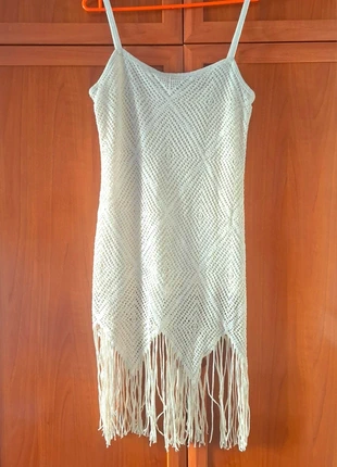 Vestido Crochet con Flecos, marca: Women'secret, estado: Muy bueno, tamaño: M / 38 / 10, 19,90 €, 21,60 € Protección al comprador incluida