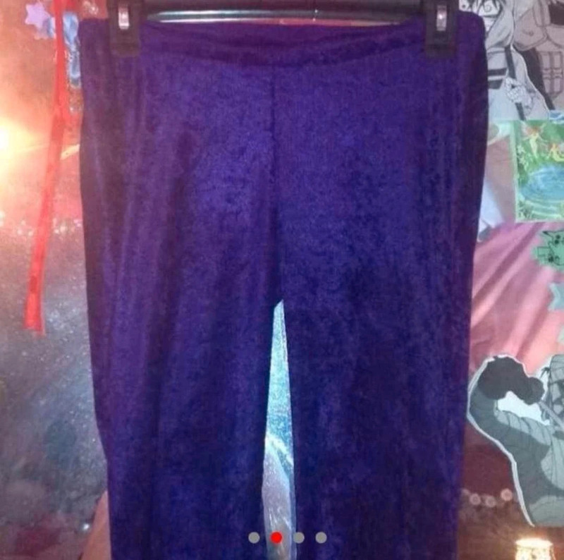 dark purple super lowrise bellbottom pants 2