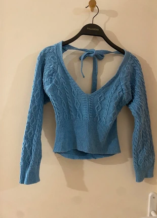 Haut en crochet bleu, marca: Made In Italy, estado: Novo sem etiquetas, tamanho: Tamanho único, €5.00, €5.95 inclui Proteção do Comprador