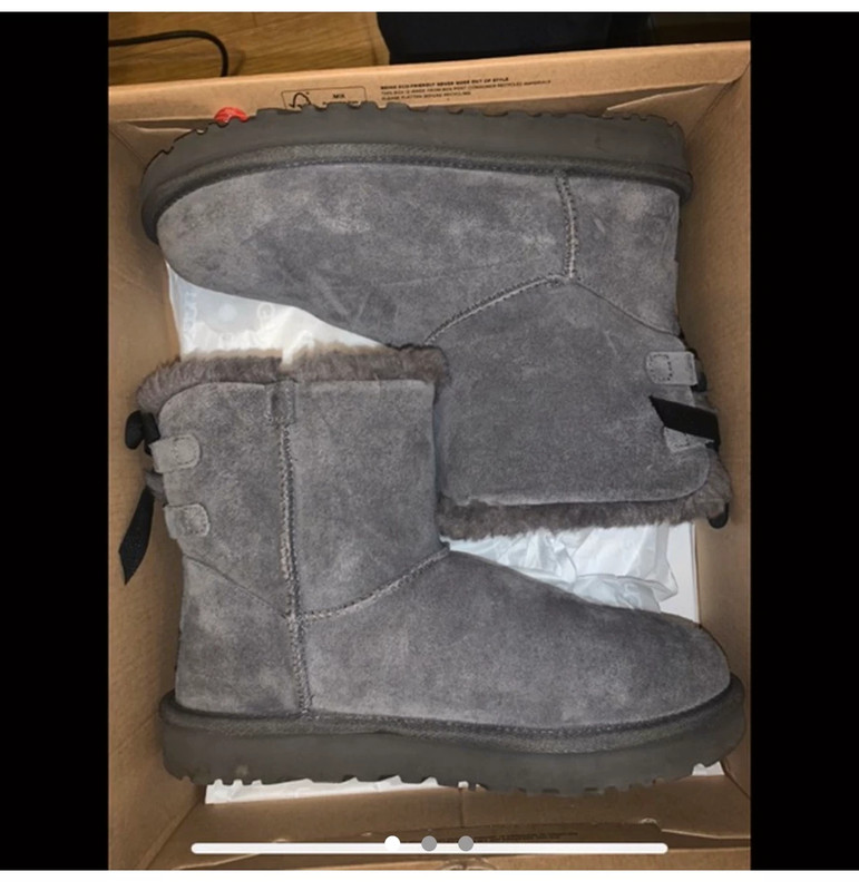 Silver uggs sale with bows