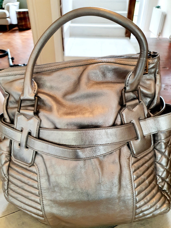 Burberry Prorsum Grey Leather principais Strappy