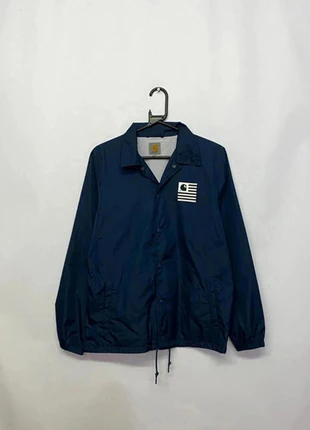 Carhartt Coach Jacket – Navy with Flag Logo – Size S, brand: Carhartt, condition: Good, size: S, £36.00, £38.50 includes Buyer Protection