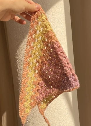 Bandana en crochet - Dégradé orange, marca: Me, estado: Nuevo sin etiquetas, 10,00 €, 11,20 € Protección al comprador incluida
