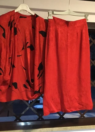 Spolverino e gonna tubino hand Made in pura seta vintage, marque: fatto a mano, état: Très bon état, taille: L / 40 / 12, 32,00 €, 34,30 € Protection acheteurs incluse