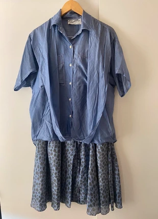 Vintage silk coord skirt and blouse , merk: Vintage, staat: Veelgebruikt, maat: L / 40 / 12, € 2,00, € 2,80 inclusief Kopersbescherming