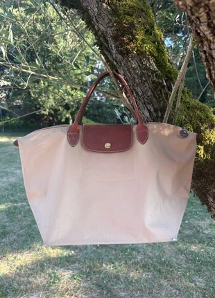 Longchamp Le Pliage M – sac cours / quotidien beige, marque: Longchamp, état: Bon état, 60,00 €, 63,70 € Protection acheteurs incluse