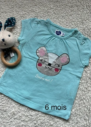 T shirt 6 mois, marke: Mots d'enfants, zustand: Sehr gut, größe: 6-9 Monate / 68, 1,50 €, 2,28 € inklusive Vinted-Käuferschutz