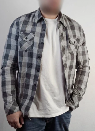 Chemise Distillery Apparel S Carreaux Noir Gris Vintage Flanelle, marca: American Vintage, estado: Muy bueno, tamaño: S, 10,00 €, 11,20 € Protección al comprador incluida