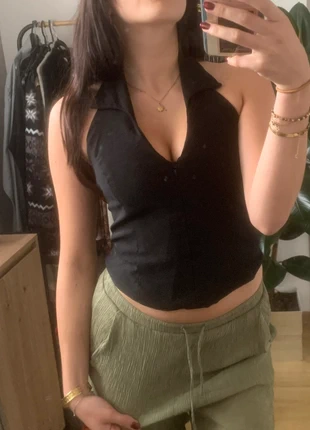 Haut noir, marque: New Yorker, état: Très bon état, taille: S / 36 / 8, 9,00 €, 10,15 € Protection acheteurs incluse