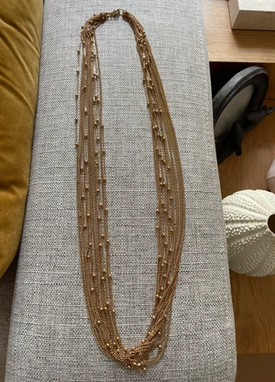 Collier multirangs doré. Neuf, marque: Bijou Brigitte, état: Neuf sans étiquette, 10,00 €, 11,20 € Protection acheteurs incluse