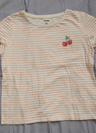 t-shirt à rayures pour enfant, marque: Kiabi, état: Très bon état, taille: 8 ans / 128 cm, 1,00 €, 1,75 € Protection acheteurs incluse