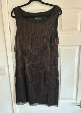 Connected apparel Elegant sleeveless dress with a shimmering metallic thread design uk 16, brand: Connected Apparel, condition: Very good, size: XXL / UK 24-26, £4.99, £5.94 includes Buyer Protection