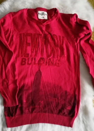 Pull rouge avec sequins 10 ans, brand: US FREE STAR, condition: Very good, size: 10 years / 140 cm, €4.00, €4.90 includes Buyer Protection Pro