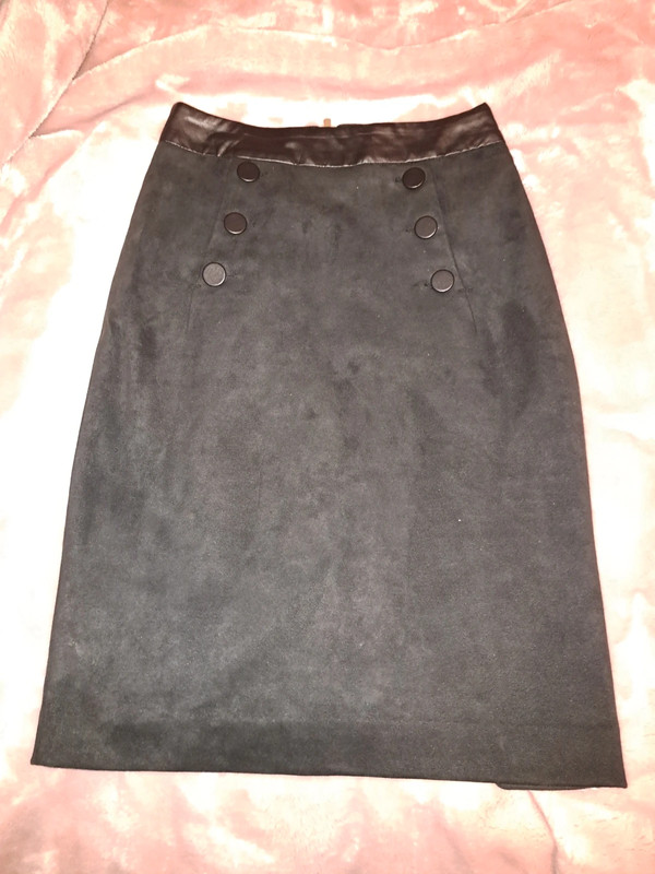 Suede Pencil Skirt 1