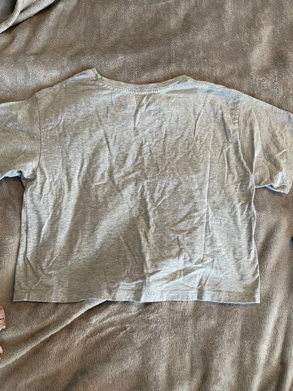 Light gray cropped Champion tee 5