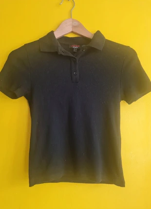 Polo noir, brand: Jennyfer, condition: Very good, size: M, €2.00, €2.80 includes Buyer Protection