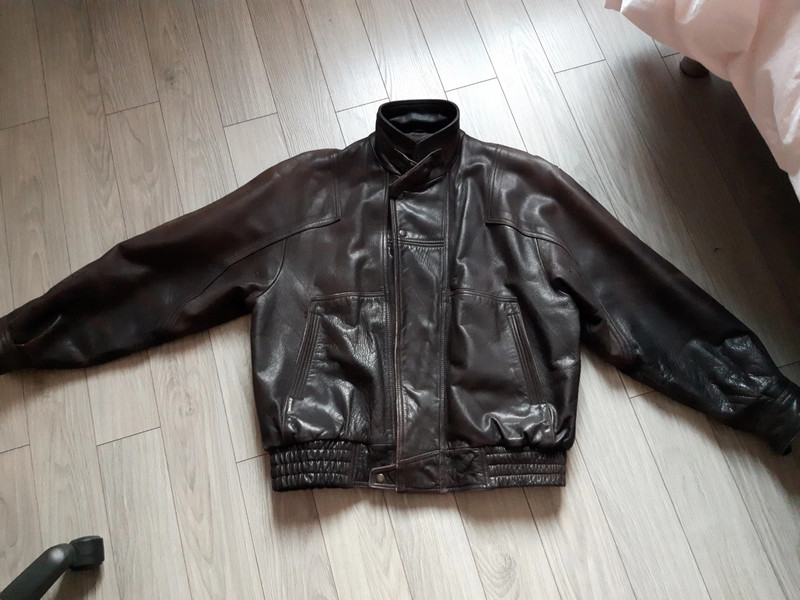 Blouson cuir Vinted