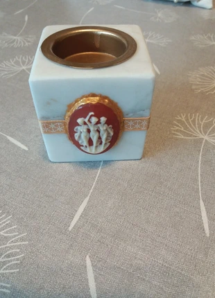 Bougeoir en marbre. TBE. Décor camée 3 Grâces . , état: Très bon état, 8,00 €, 9,10 € Protection acheteurs incluse