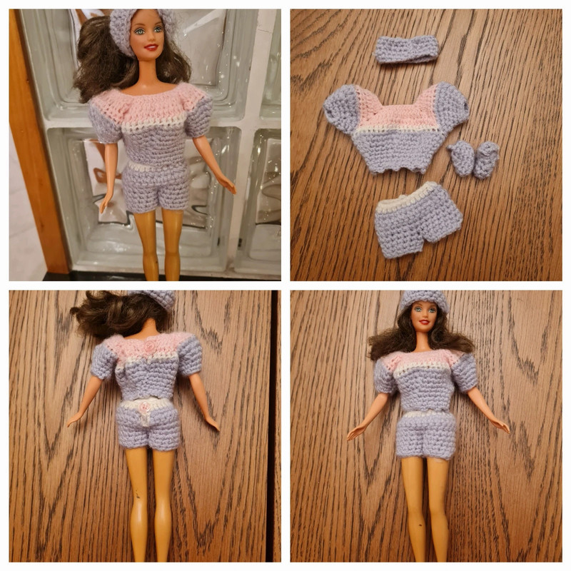 Abito in lana acrilico per Barbie  1