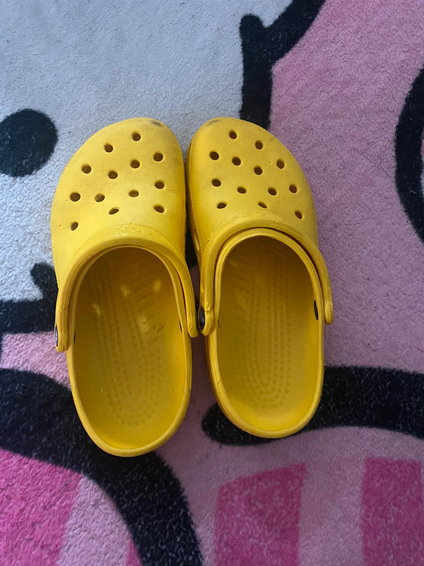 Yellow Crocs 1