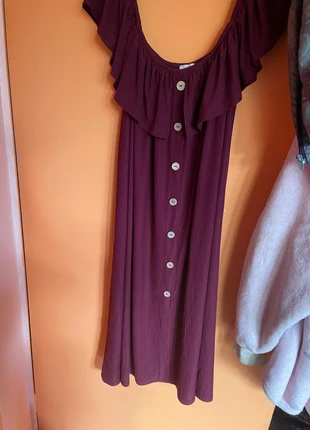 Burgundy off shoulder ladies sundress, brand: Kasa, condition: Very good, size: M / 10, £6.00, £7.00 includes Buyer Protection