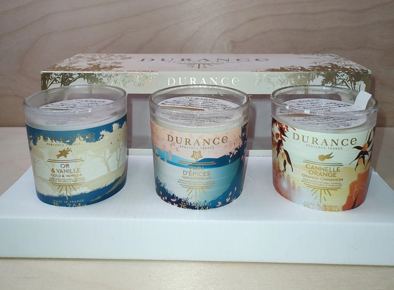Set of 3 Scented Durance Candles 3