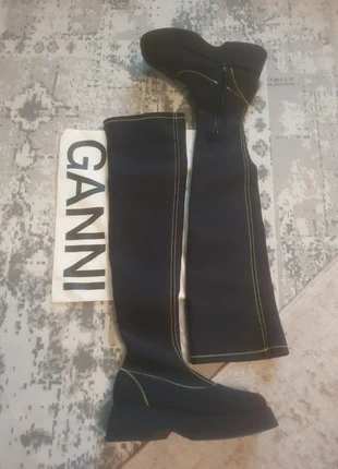 Cuissardes noires GANNI 39, brand: Ganni, condition: New with tags, size: 39, €170.00, €179.20 includes Buyer Protection