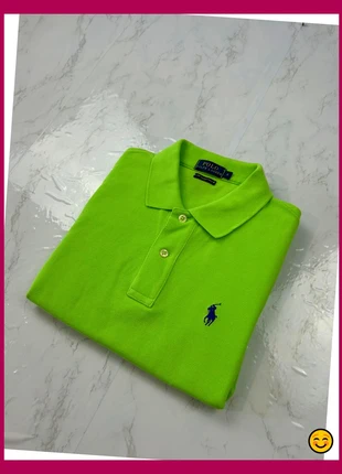 Polo Ralph Lauren femme vert fluo ajusté “The Skinny Polo” | Taille S (36/38), merk: Ralph Lauren, staat: Heel goed, maat: S / 36 / 8, € 17,00, € 18,55 inclusief Kopersbescherming Pro